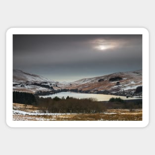 Crai Reservoir, Brecon Beacons National Park, Wales Sticker